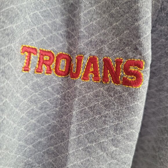 Champions USC TROJANS 1/4 ZIP Pullover Jacket Shirt Multi Sizes - Picture 8 of 12